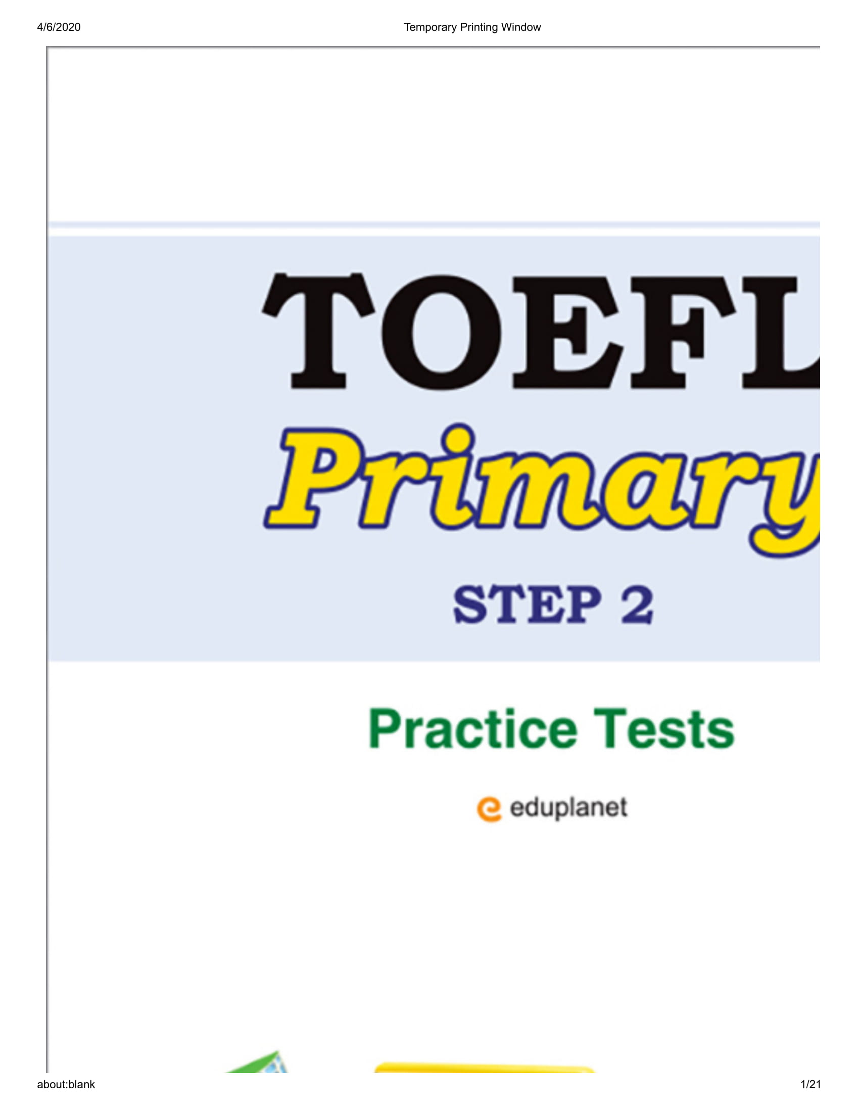 Toefl Primary Step 2_Practice Tests Cd PDF