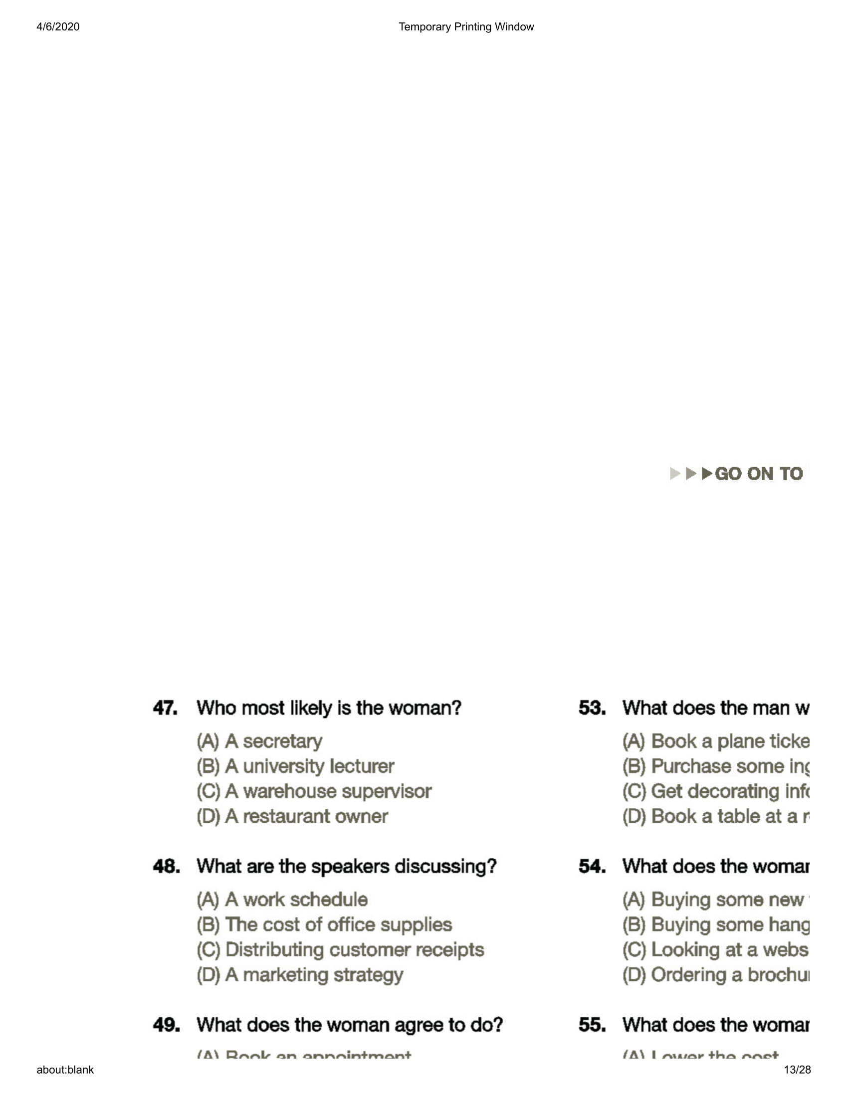 Comprehensive Toeic Training 1000 Practice Test Items Vol 2 - Kèm CD PDF