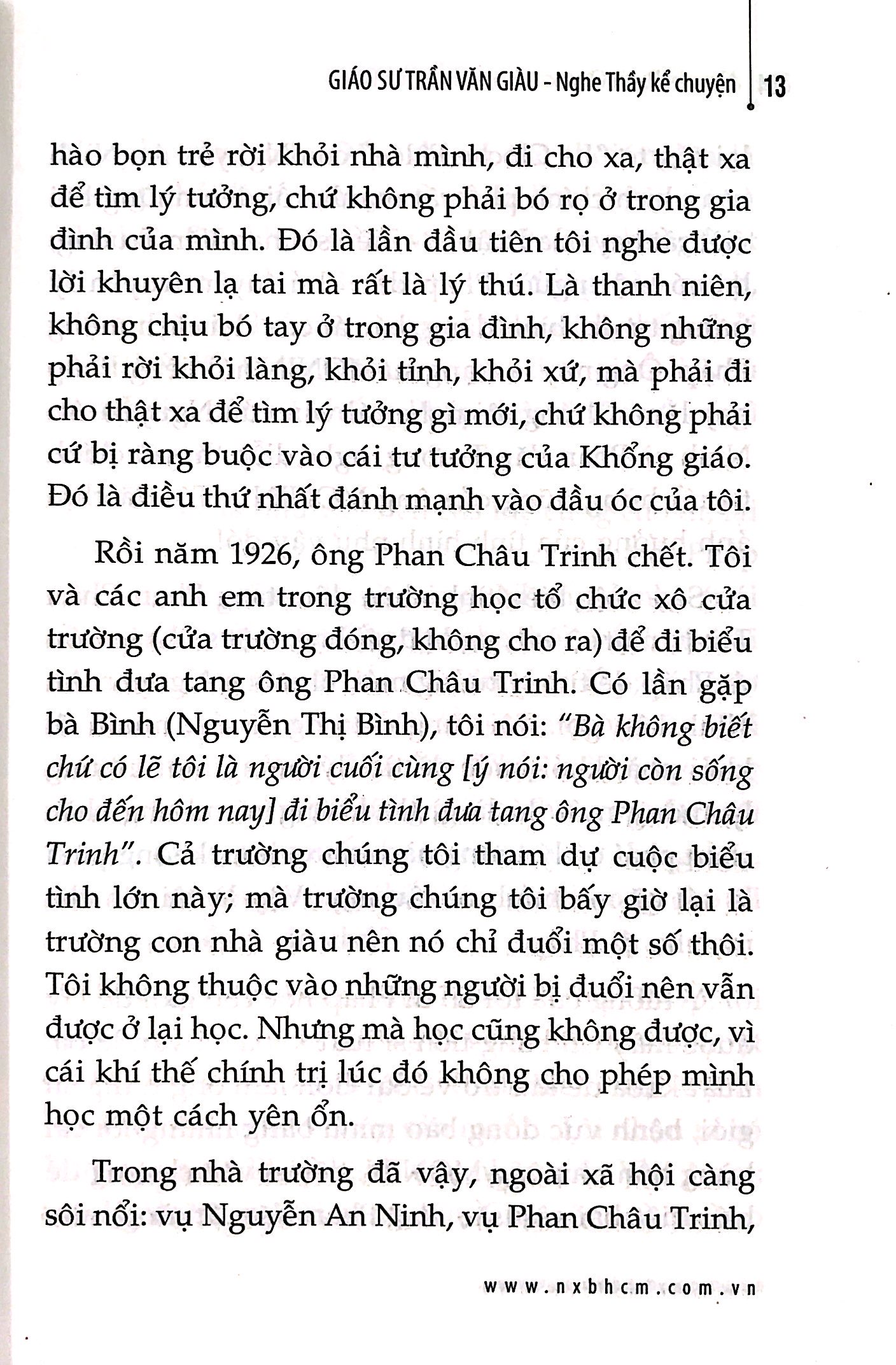Nghe Thầy Kể Chuyện - Giáo Sư Trần Văn Giàu PDF