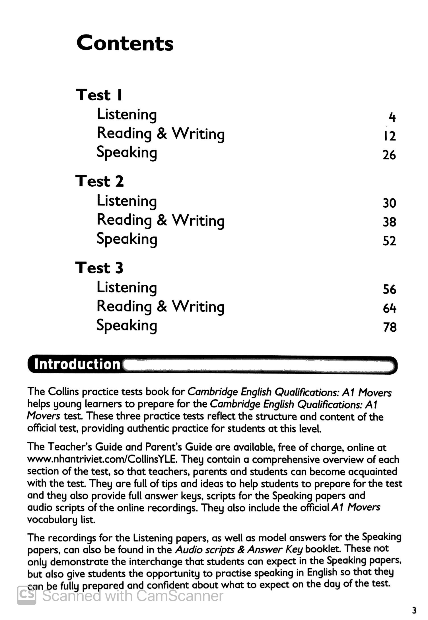 Cambridge English Qualifications - A1 Movers PDF
