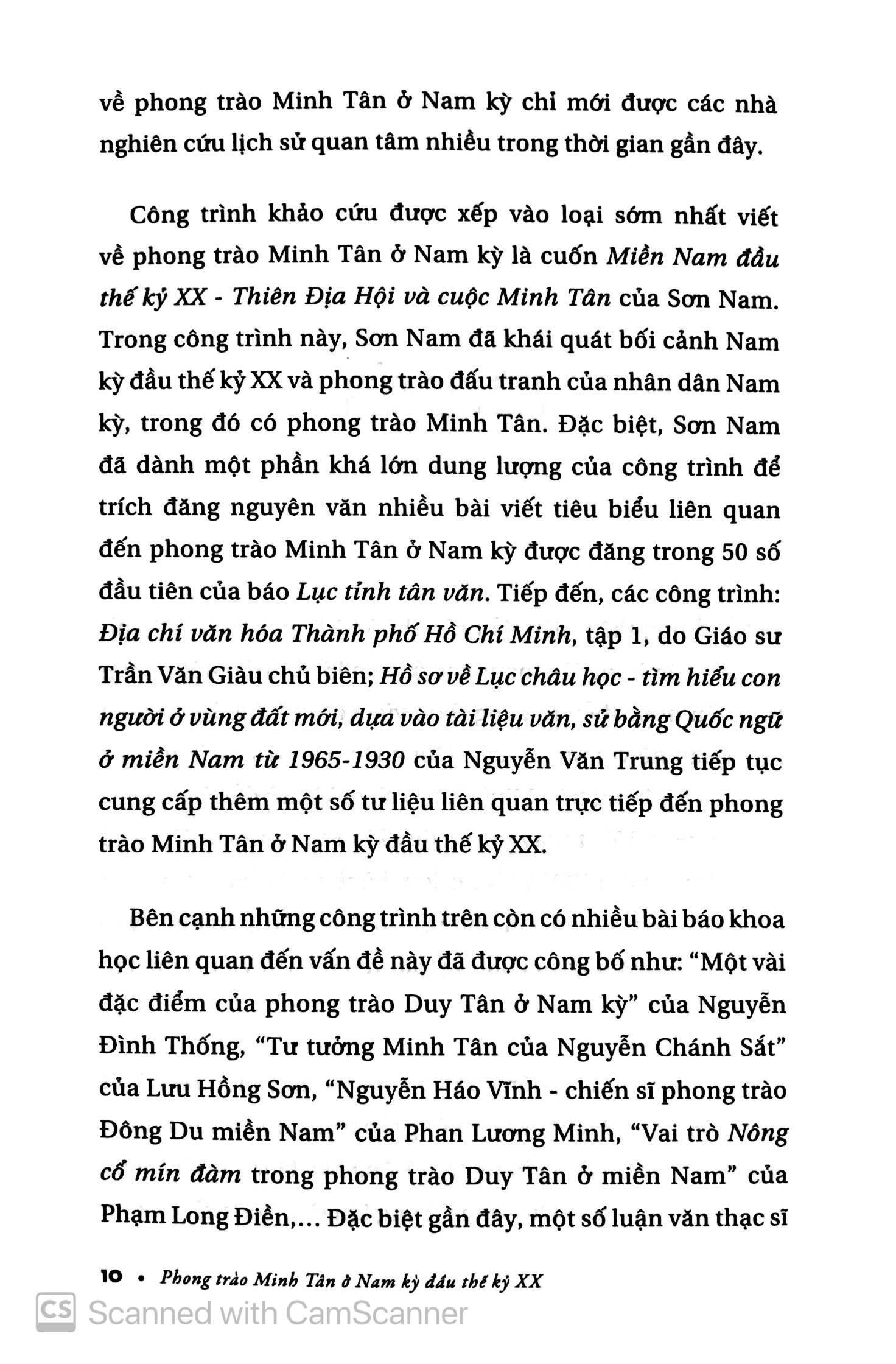 Phong Trào Minh Tân - Ở Nam Kỳ Đầu Thế Kỷ XX PDF