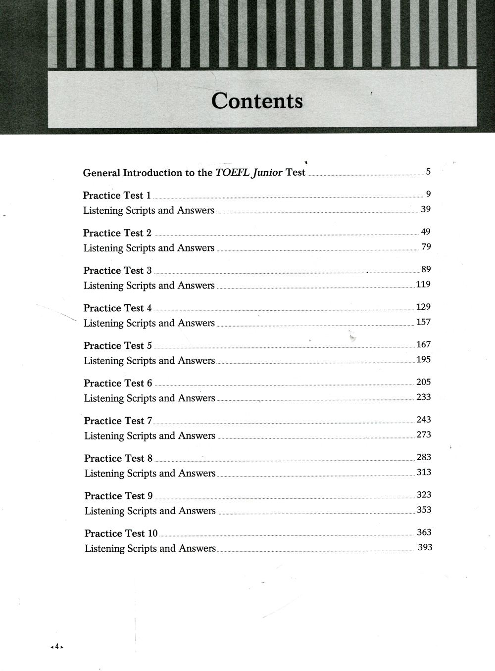 TOEFL Junior - 10 Practice Tests Kèm CD PDF
