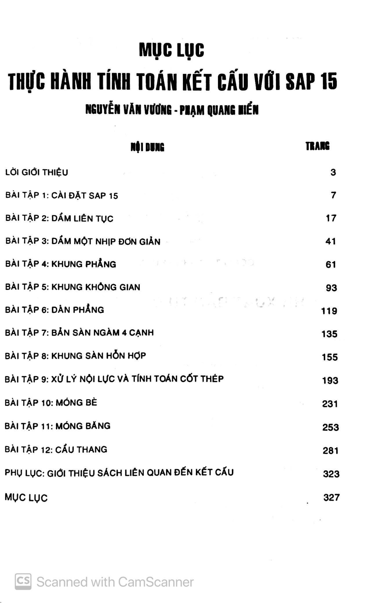 Thực Hành Tính Toán Kết Cấu Với SAP 15 PDF