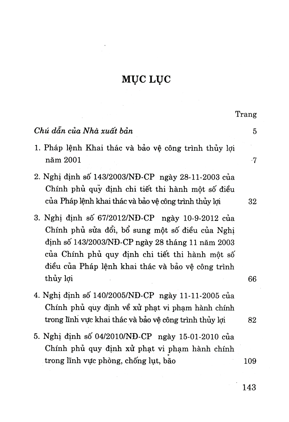 Pháp Lệnh Khai Thác Và Bảo Vệ Công Trình Thủy Lợi Năm 2001 Và Các Nghị Định Hướng Dẫn Thi Hành PDF
