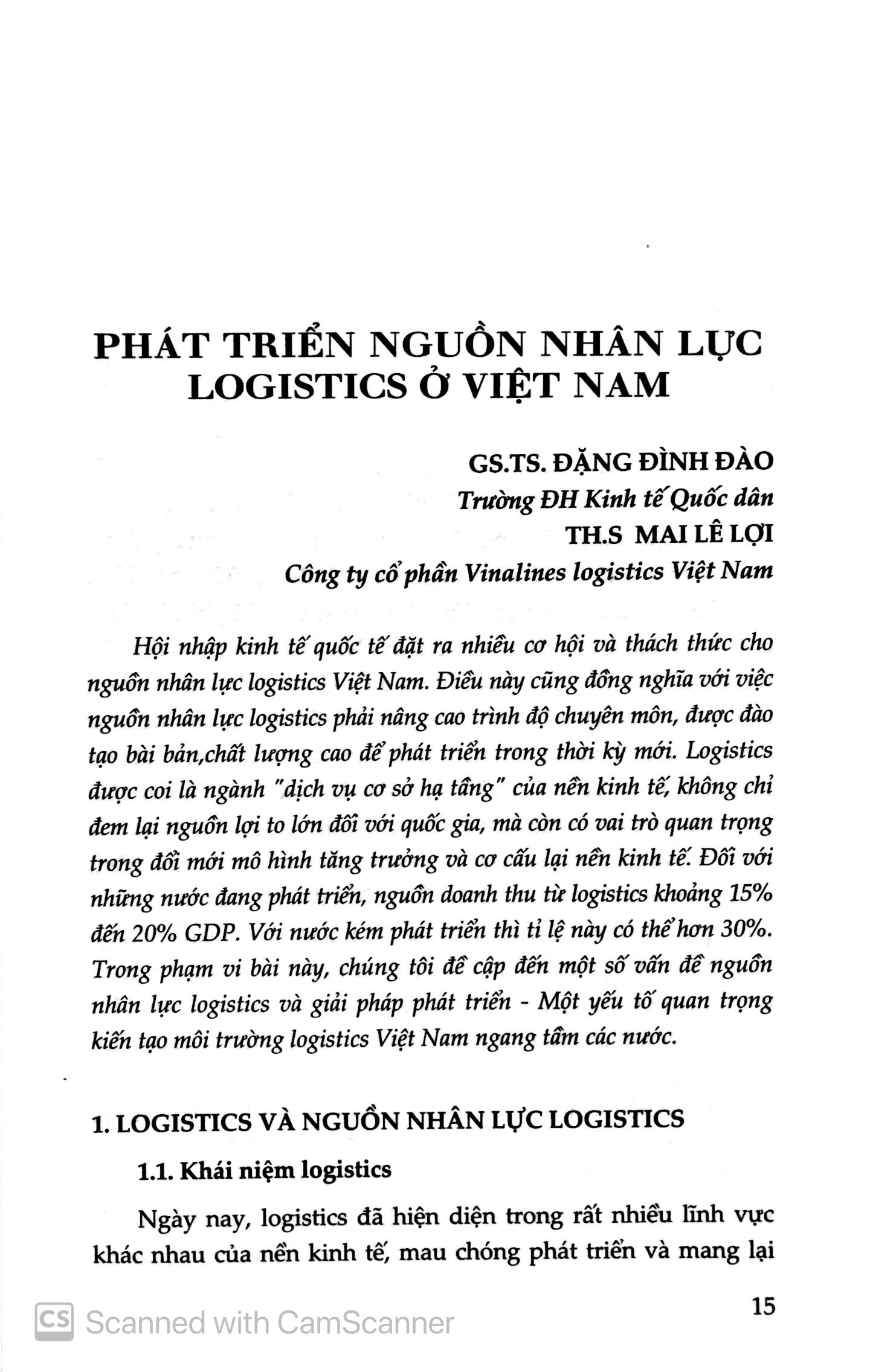 Quản Trị Nguồn Nhân Lực LOGISTISC Ở Việt Nam PDF
