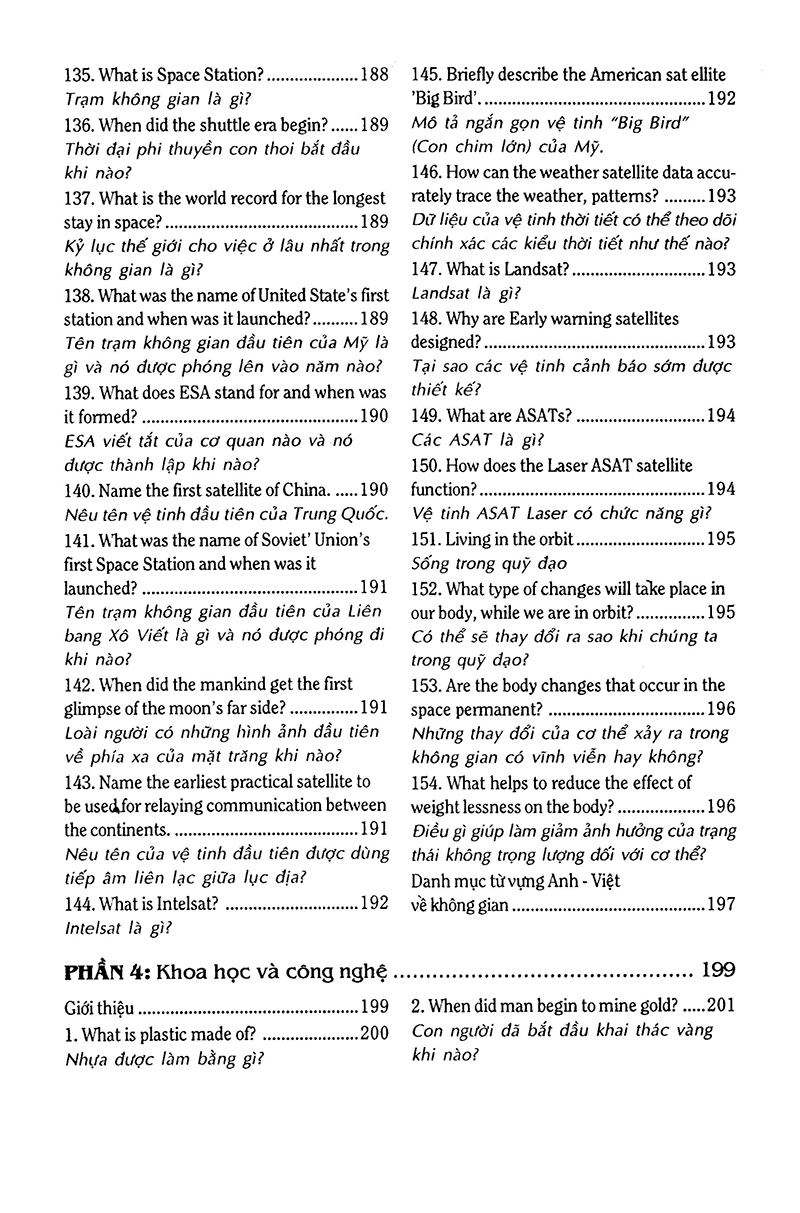 540 Câu Hỏi Đáp Tiếng Anh Khoa Học Thường Thức Dành Cho Học Sinh - Sinh Viên PDF