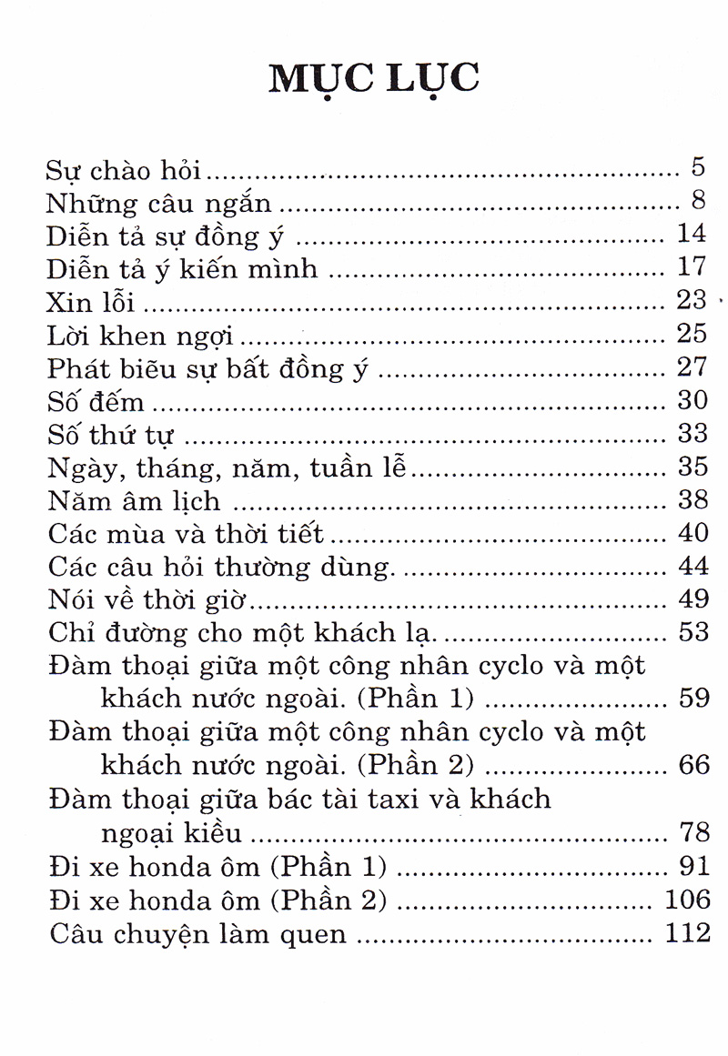 Căn Bản Đàm Thoại Tiếng Anh Dành Cho Tài Xế Taxi, Cyclo, Honda Ôm PDF