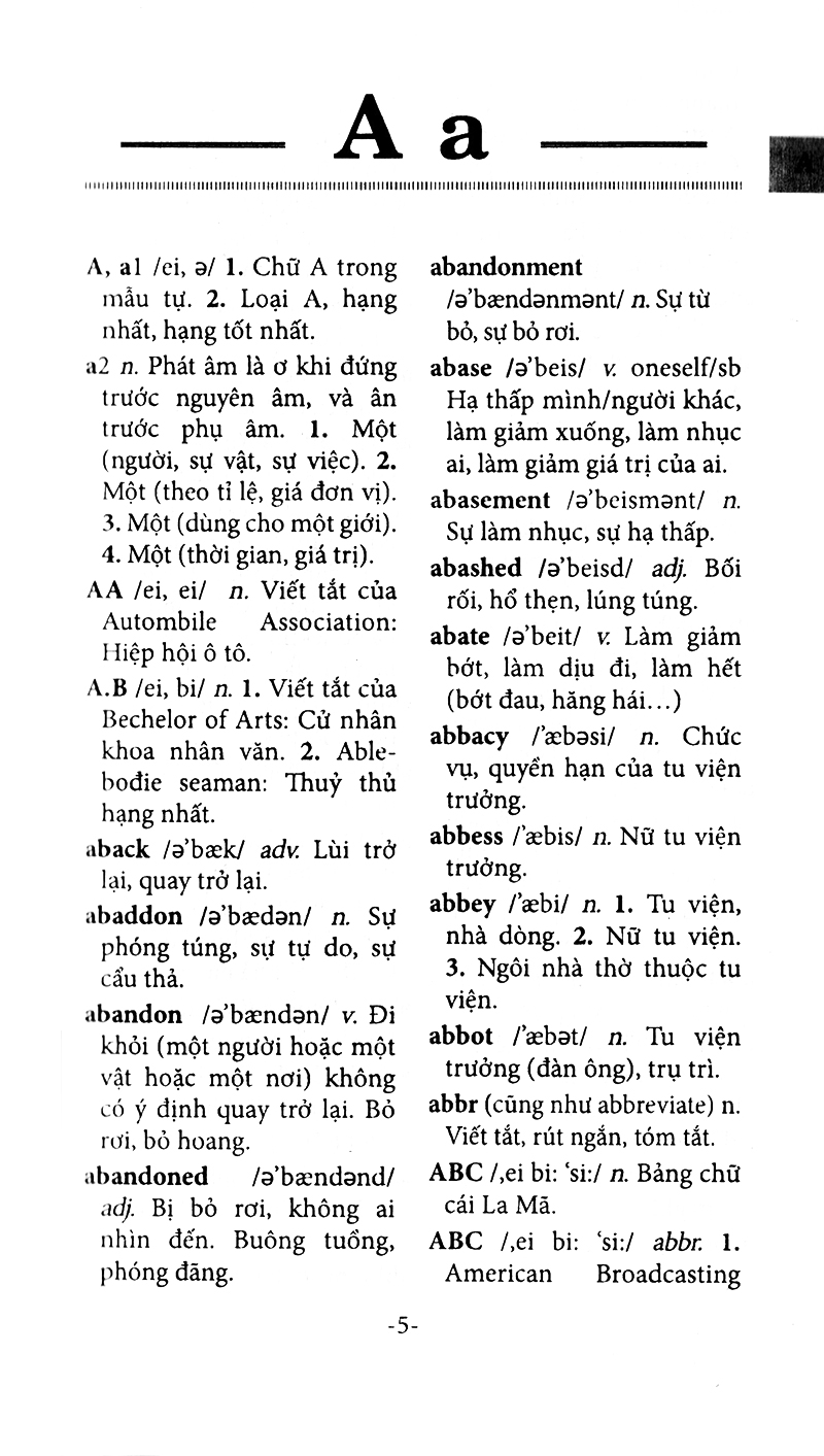 Từ Điển Anh Việt 65.000 Từ PDF