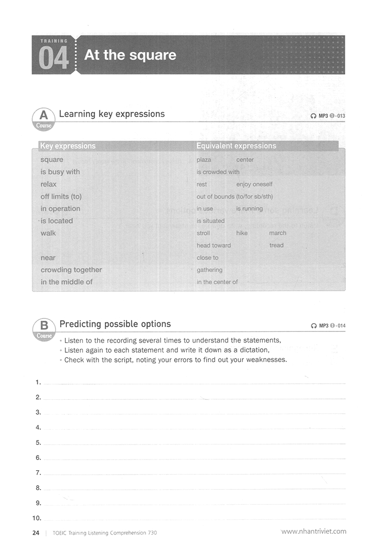 Toeic Training Listening 730 PDF