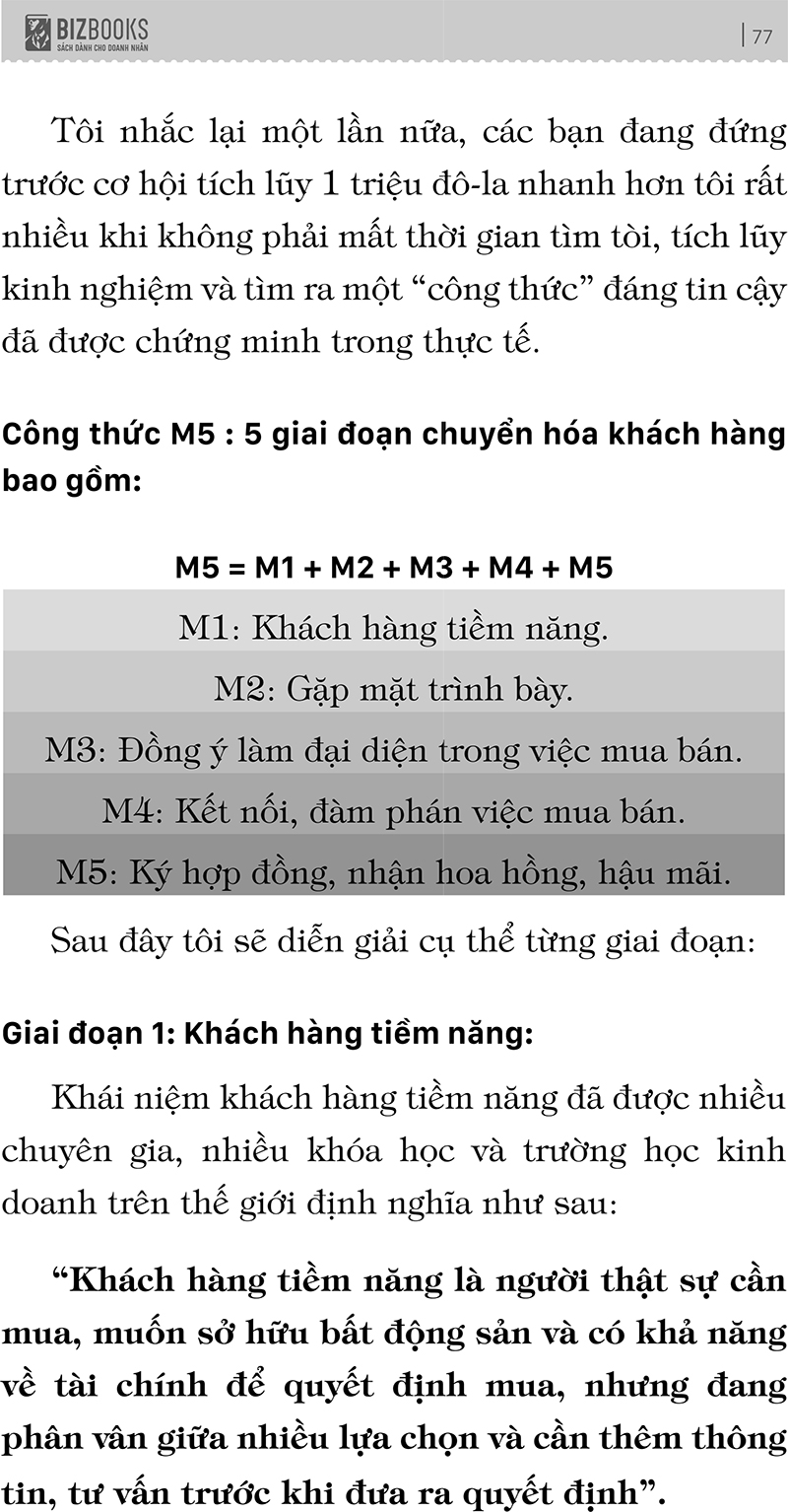 Chế Tác Triệu Đô - M5 Công Thức Chế Tác Triệu Đô Trong Ngành Môi Giới Bất Động Sản PDF
