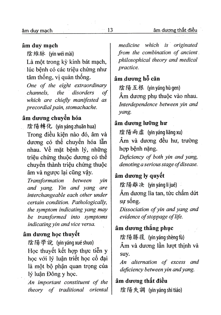 Từ Điển Đông Y Hán - Việt - Anh PDF