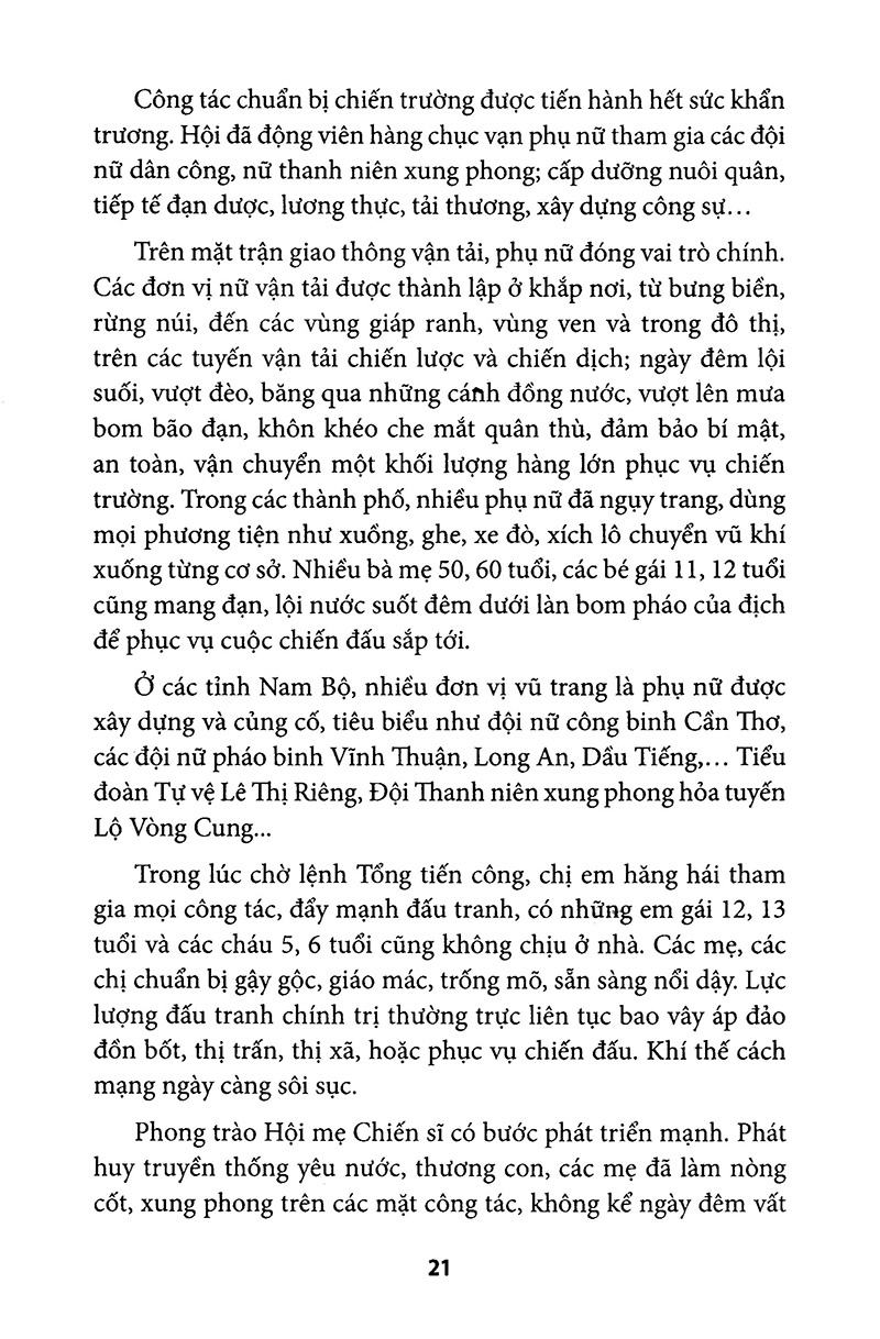 Phụ Nữ Sài Gòn Gia Định Và Nam Bộ Trong Cuộc Tổng Tiến Công Và Nổi Dậy Xuân Mậu Thân 1968 PDF