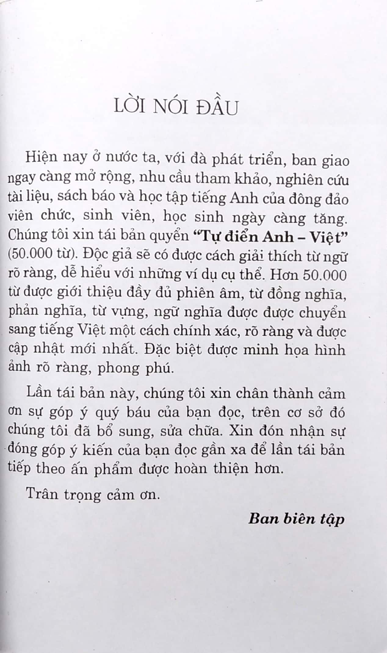 Từ Điển Anh Việt 50.000 Từ 2016 PDF