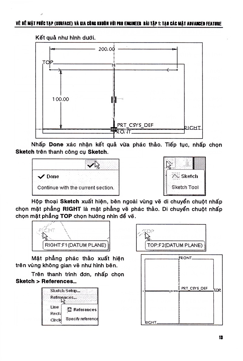 Vẽ Bề Mặt Phức Tạp Surface Và Gia Công Khuôn Với Pro Engineer PDF