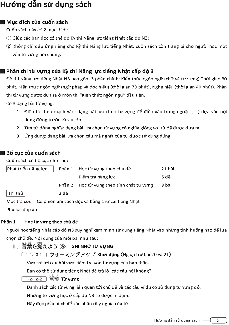 Tài Liệu Luyện Thi Năng Lực Tiếng Nhật N3 - Từ Vựng PDF