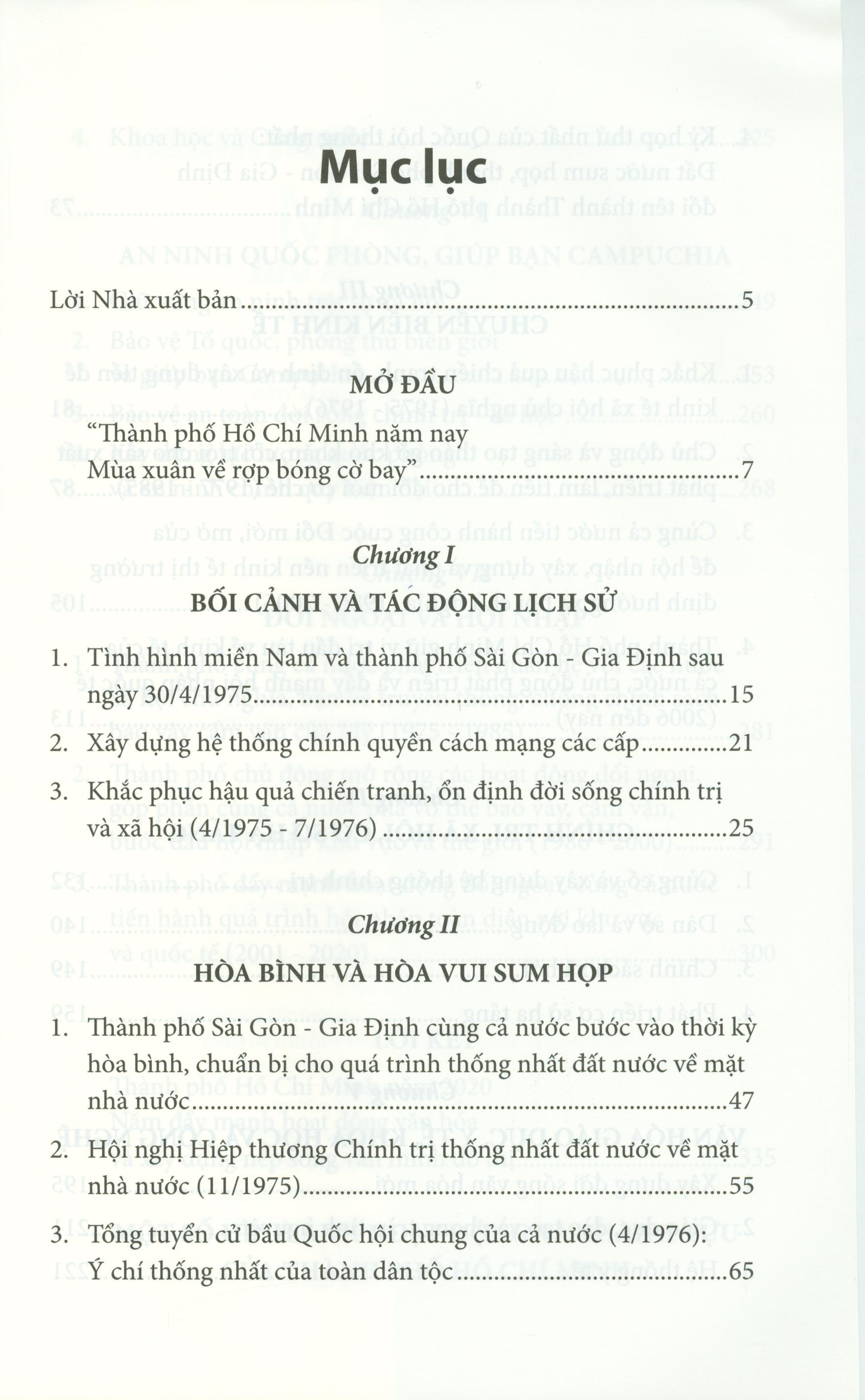 Thành Phố Hồ Chí Minh 45 Năm Hòa Bình, Hòa Vui Và Phát Triển 1975 - 2020 PDF