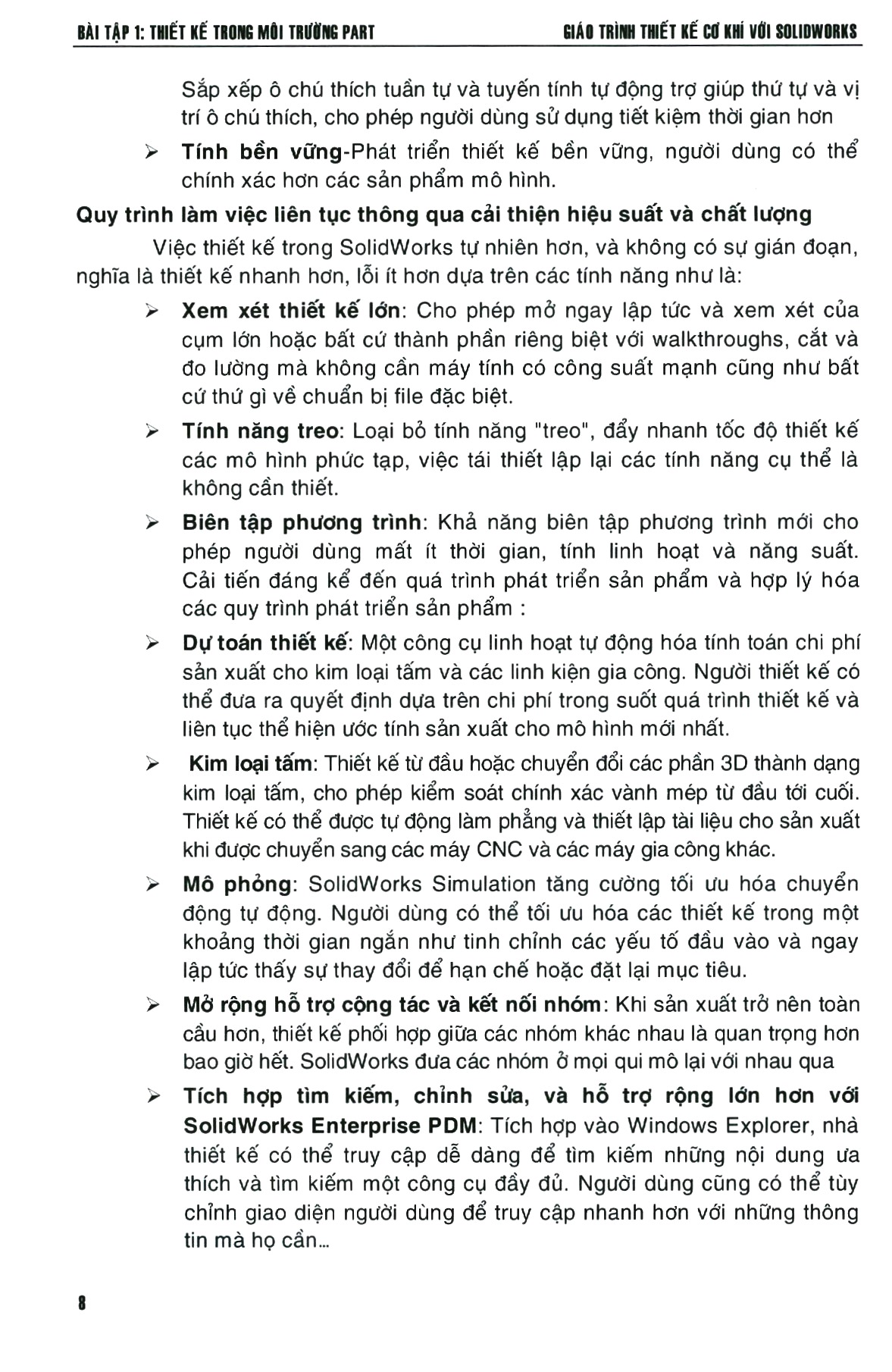 Giáo Trình Thiết Kế Cơ Khí Với Solidworks - Dùng Cho Phiên Bản 2019 - 2014 PDF