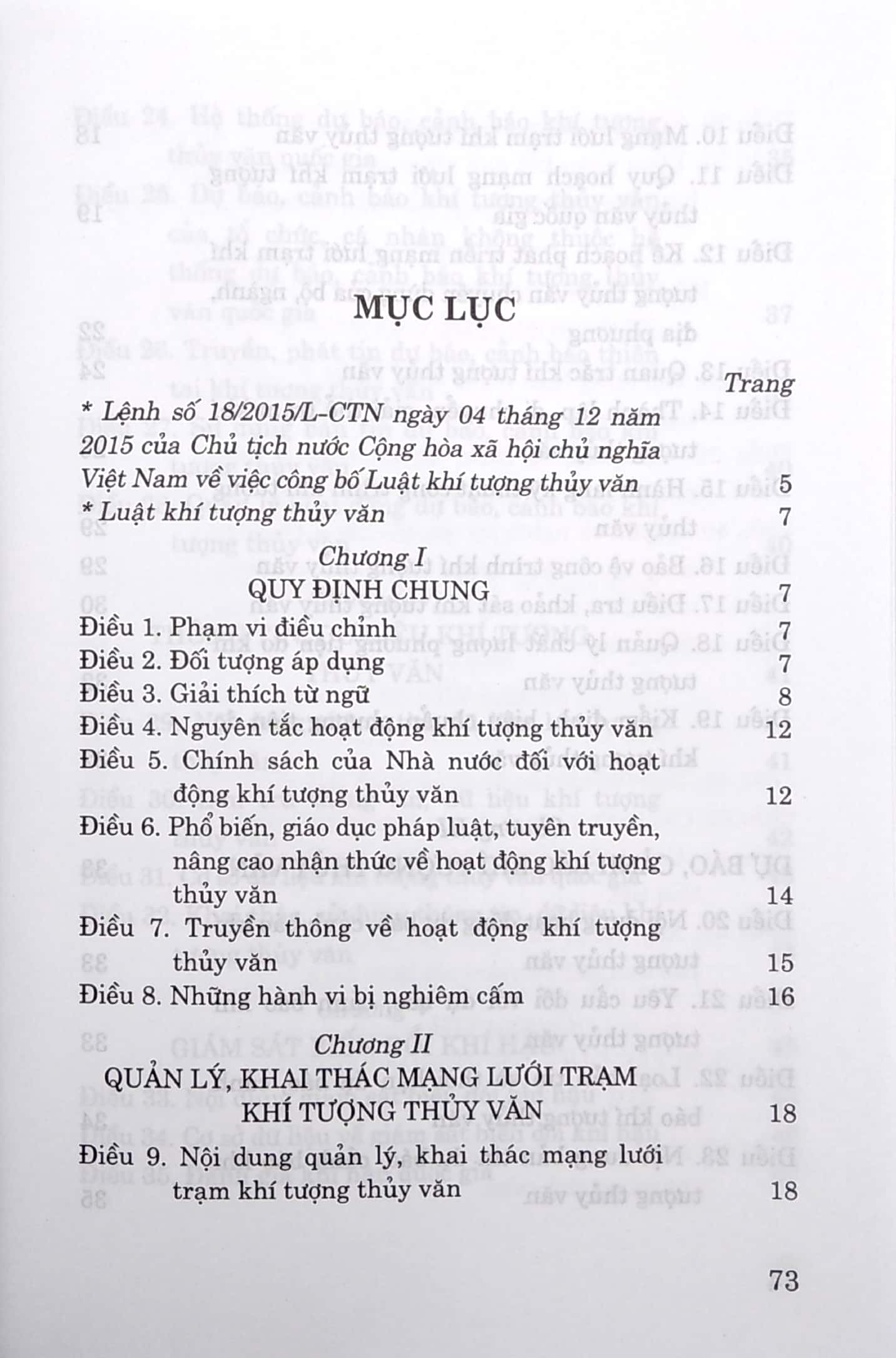 Luật Khí Tượng Thủy Văn PDF