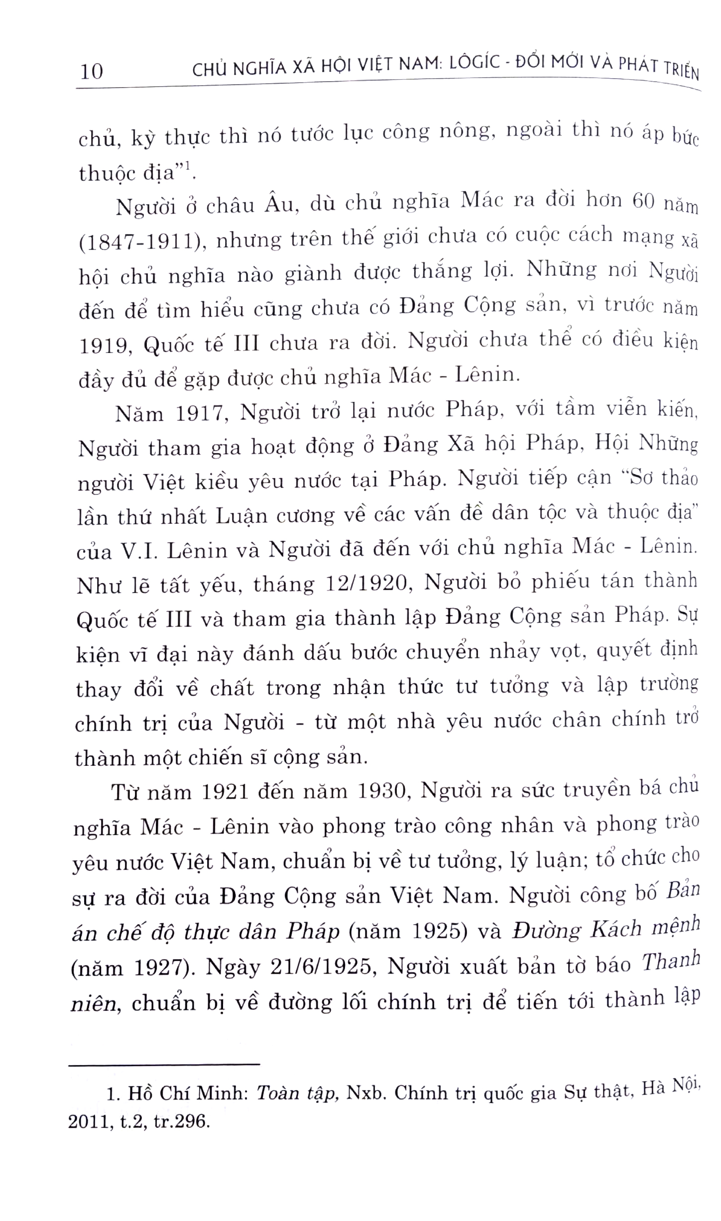 Chủ Nghĩa Xã Hội Việt Nam - Logic - Đổi Mới Và Phát Triển PDF