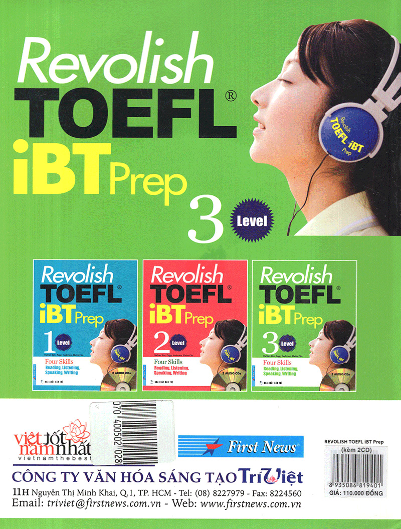 Revolish TOEFL iBT Prep 3 - Kèm 2 CD PDF