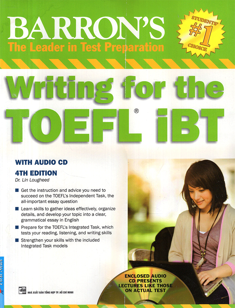 Combo Barron's Writing For The TOEFL IBT 4th Edition Sách Kèm CD PDF