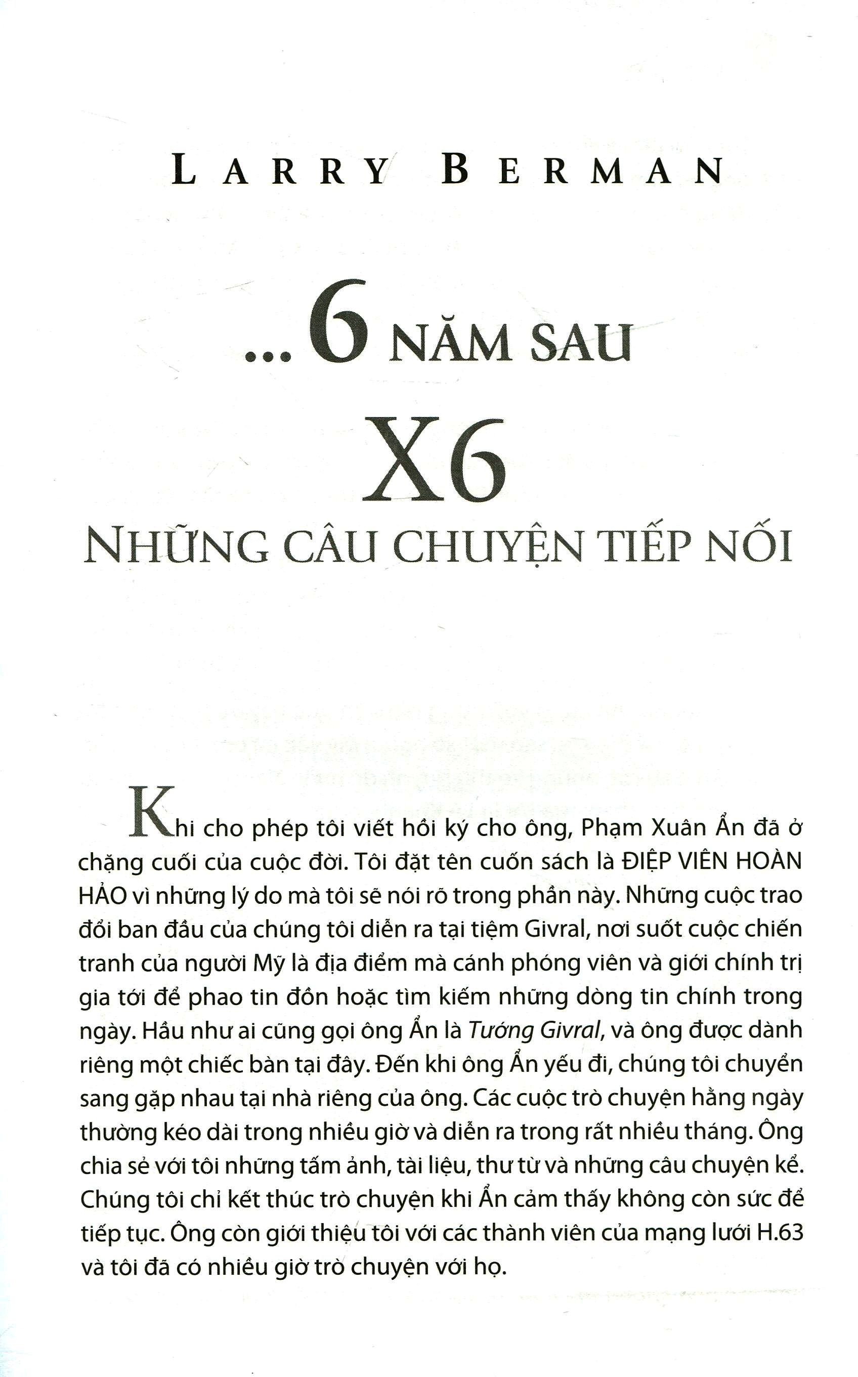 Điệp Viên Hoàn Hảo X6 - Phạm Xuân Ẩn PDF
