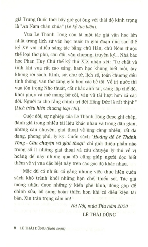 Hoàng Đế Lê Thánh Tông - Câu Chuyện Và Giai Thoại PDF