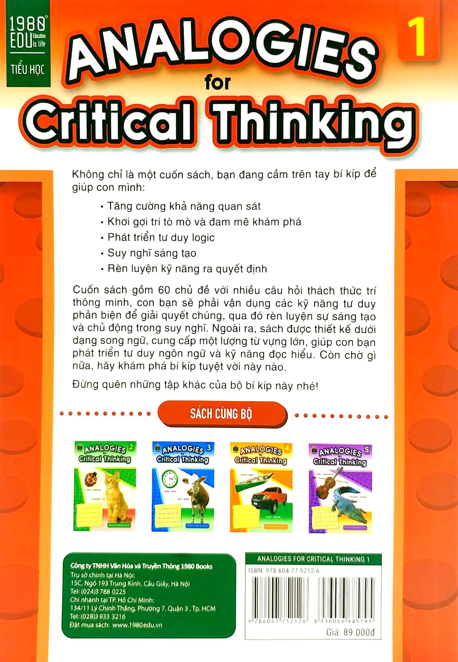 Analogies For Critical Thinking Tập 1 PDF