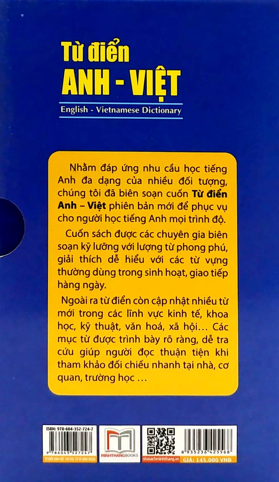 Từ Điển Anh - Việt 340.000 Mục Từ Và Định Nghĩa PDF