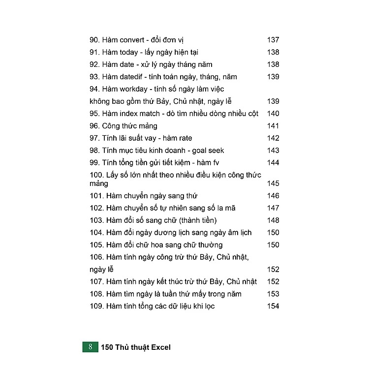 150 Thủ Thuật Excel - Ứng Dụng Văn Phòng PDF