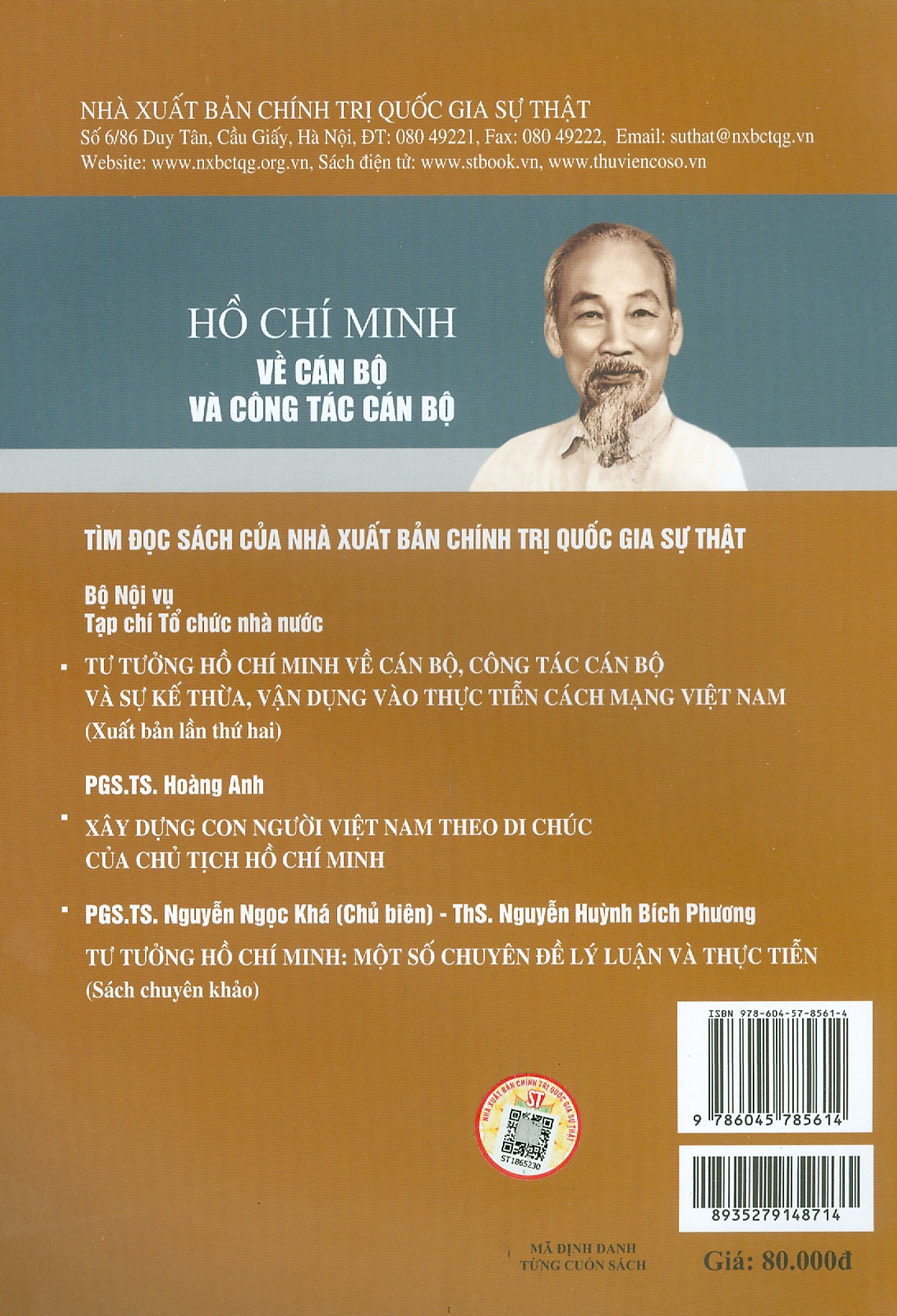 Hồ Chí Minh - Về Cán Bộ Và Công Tác Cán Bộ PDF