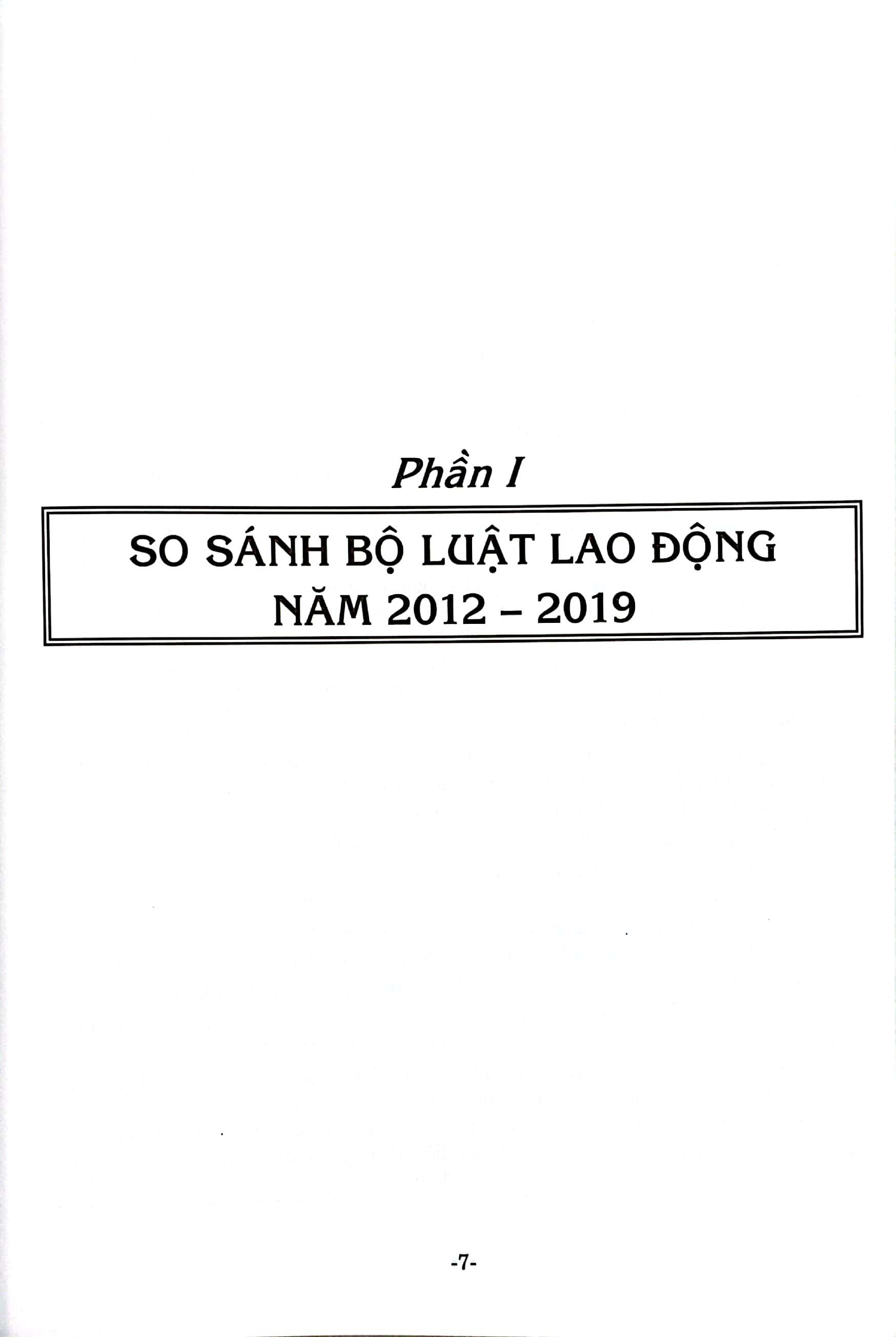 So Sánh Bộ Luật Lao Động Năm 2012-2019 Và Các Văn Bản Hướng Dẫn Thi Hành PDF