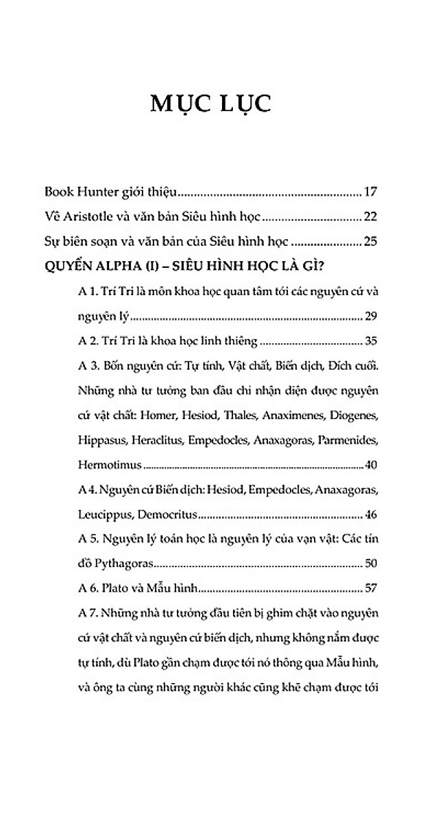 Siêu Hình Học - Metaphysics - Tác Phẩm Triết Học Kinh Điển - Bìa Cứng PDF