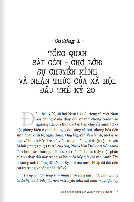 Lịch Sử Sân Khấu Kịch Và Điện Ảnh Việt Nam PDF