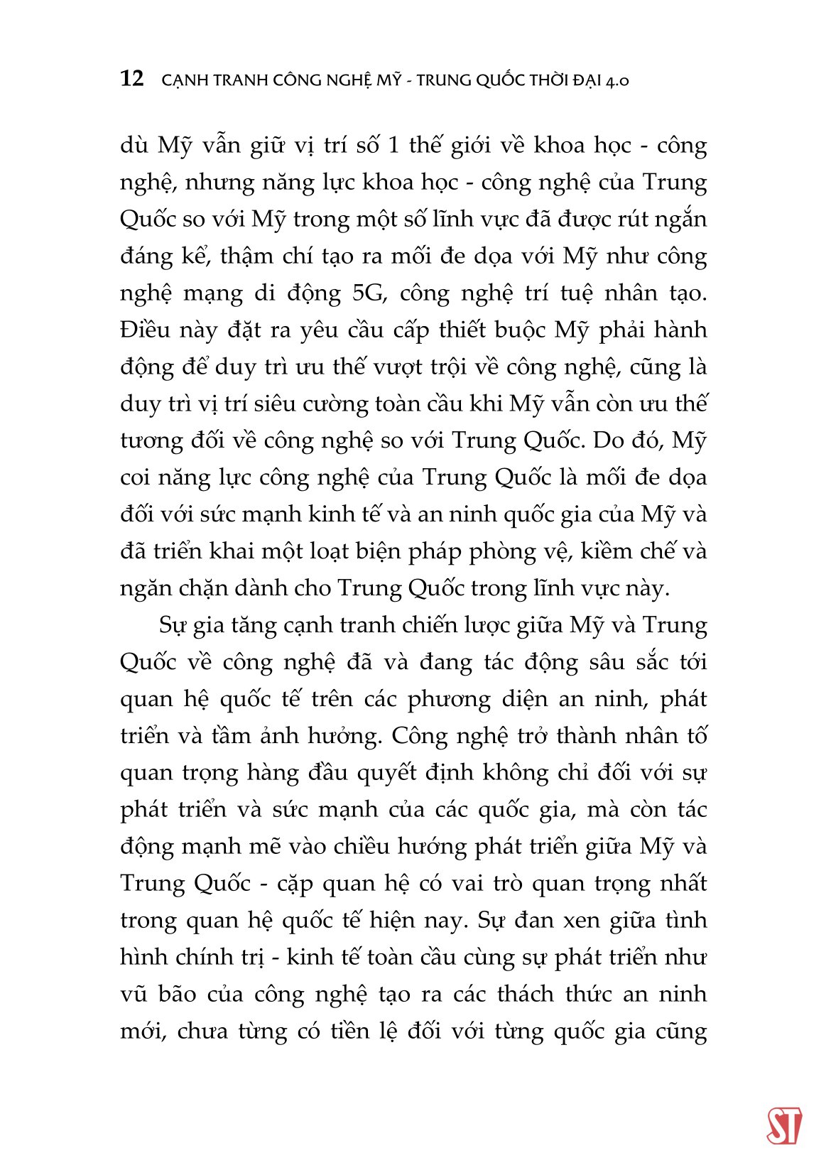 Cạnh Tranh Công Nghệ Mỹ - Trung Quốc Thời Đại 4.0 PDF