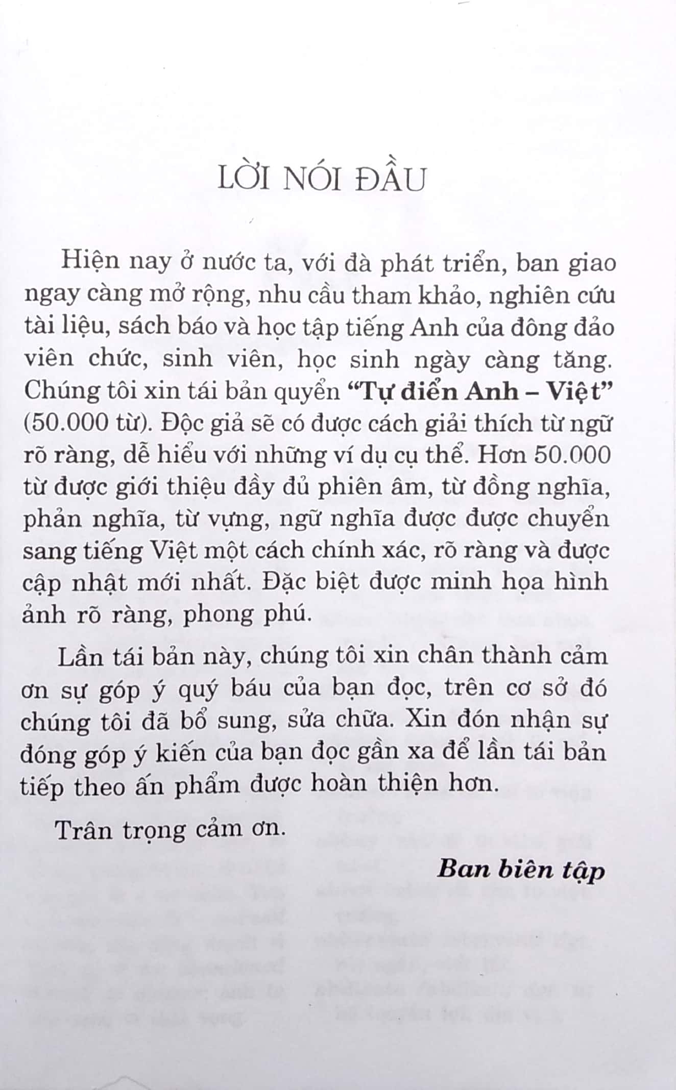 Từ Điển Anh - Việt Khoảng 50.000 Từ PDF