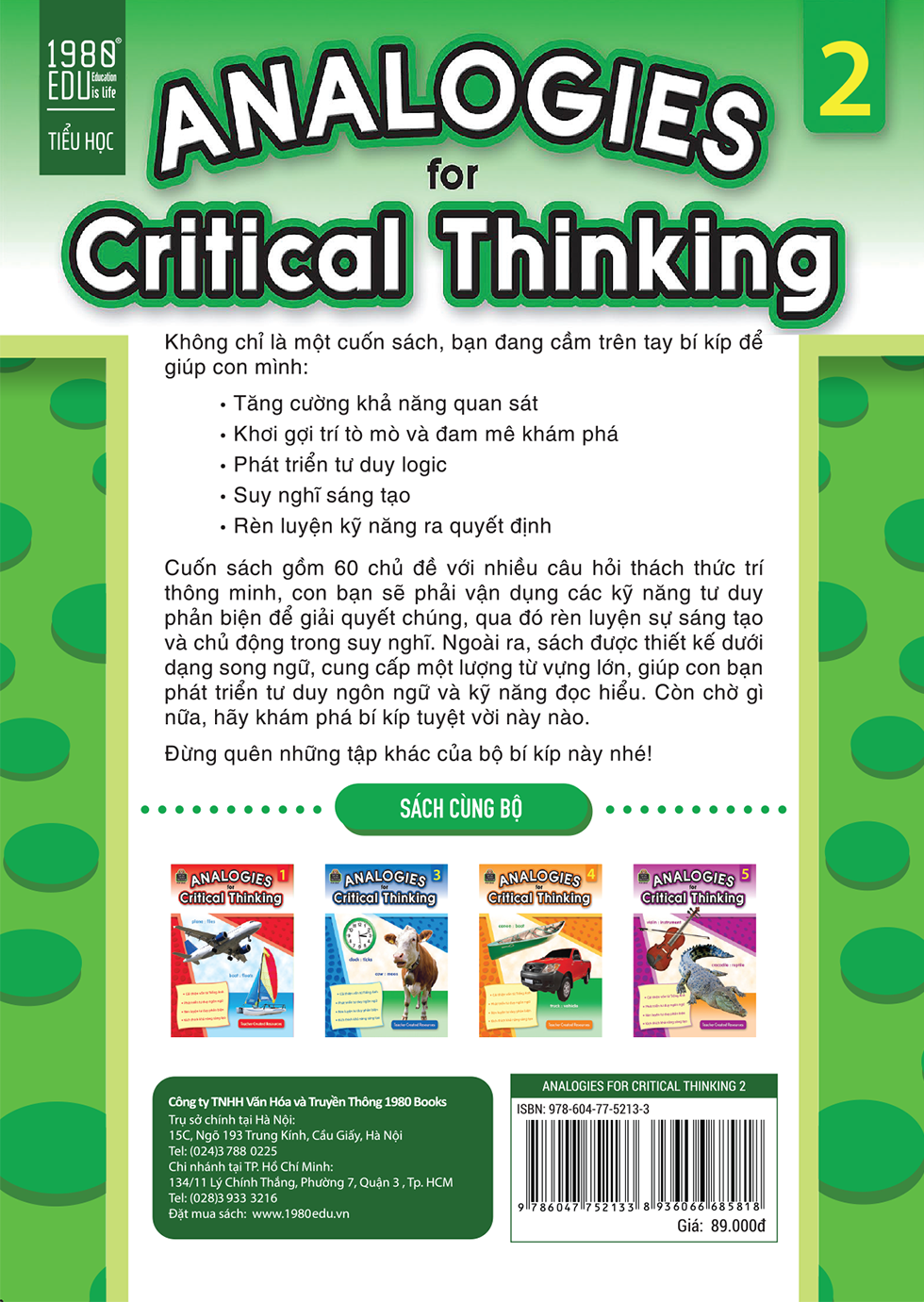 Analogies For Critical Thinking Tập 2 PDF