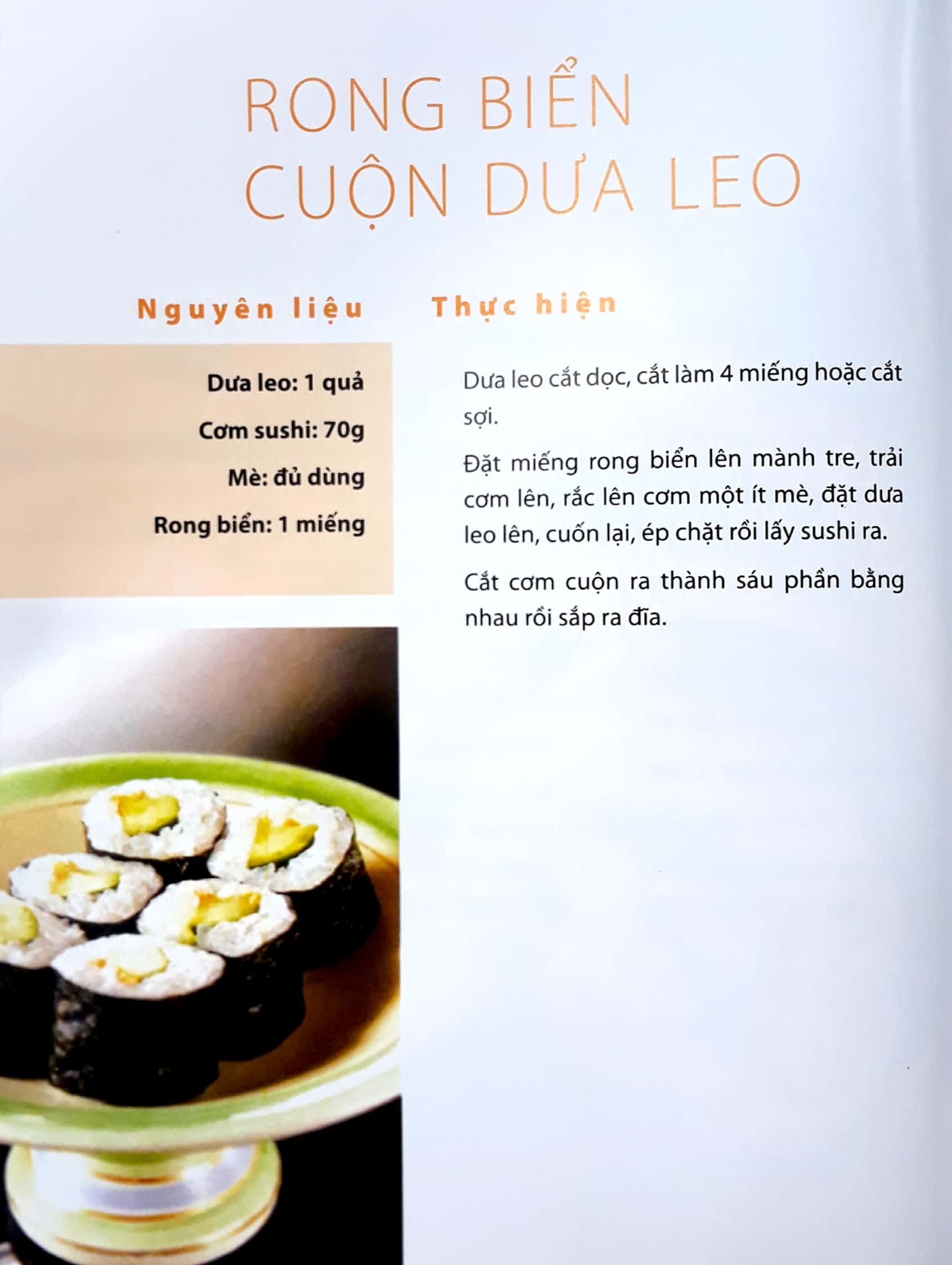 Các Mon Sushi Cơm Cuộn PDF