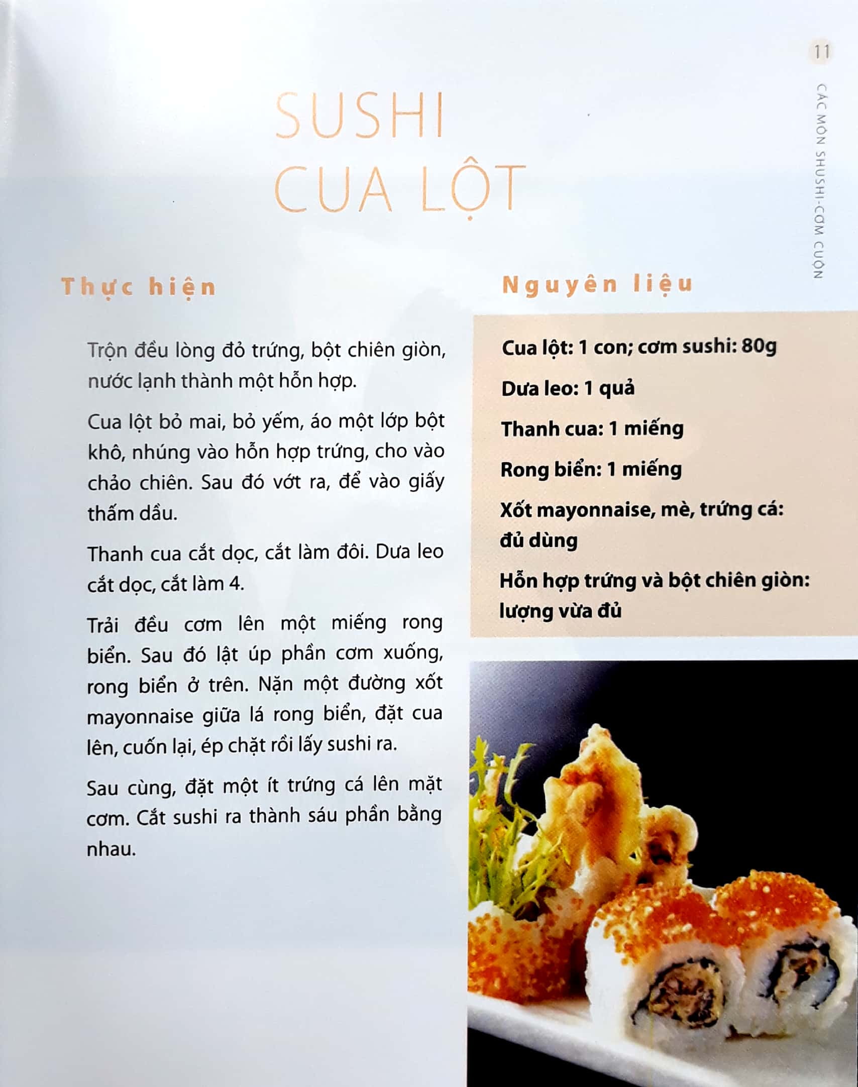Các Mon Sushi Cơm Cuộn PDF