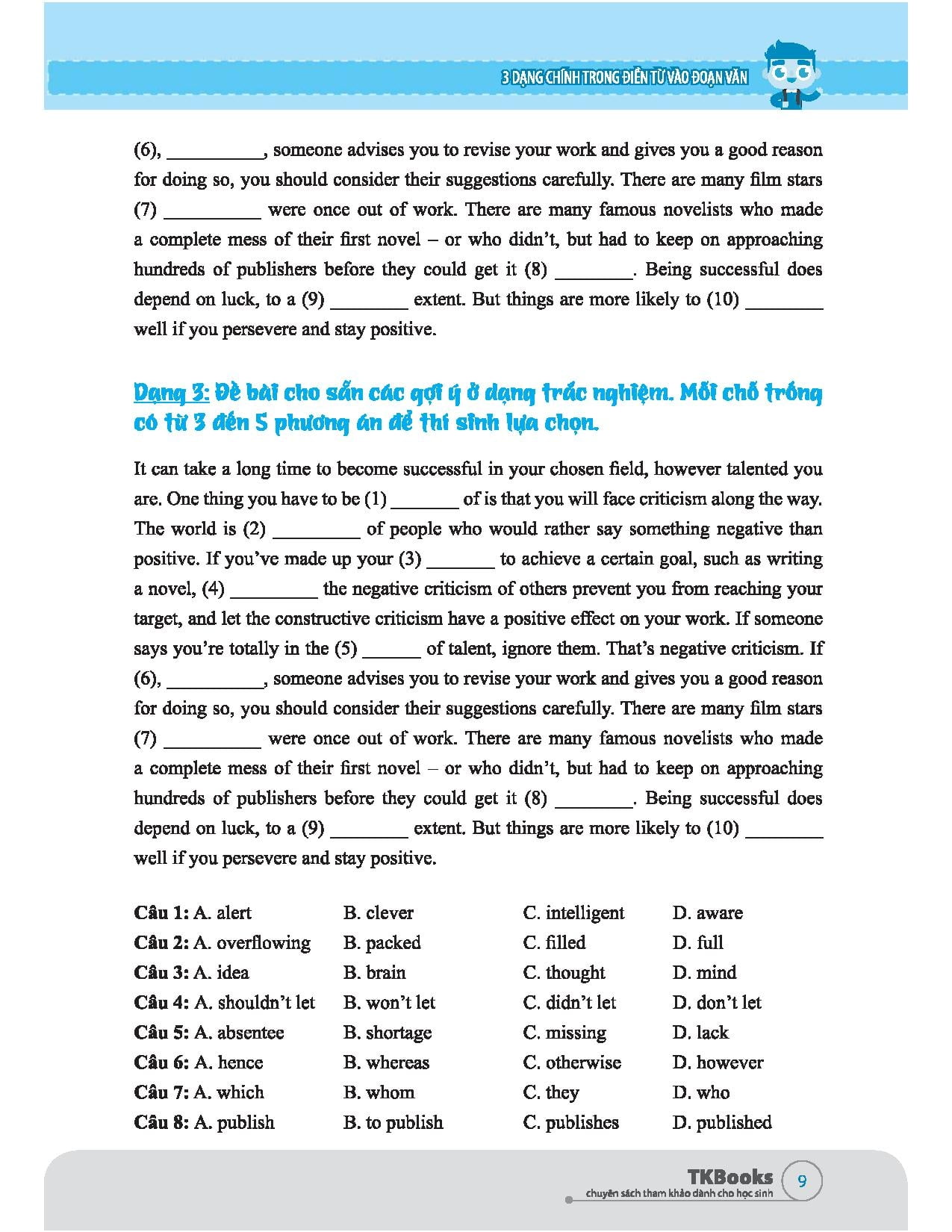 222 Bài Luyện Tập Điền Từ Tiếng Anh PDF
