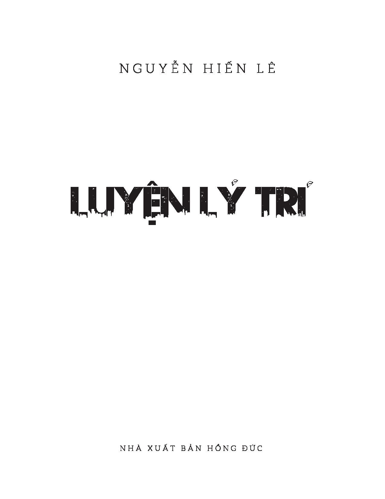 Luyện Lý Trí - Tư Duy Lí Tính - Nguyễn Hiến Lê PDF