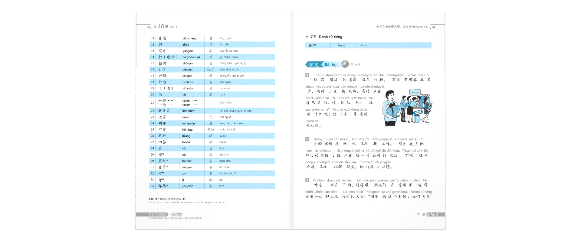 Luyện Nói Tiếng Trung Quốc Cấp Tốc Cho Người Bắt Đầu - Tập 2 Cd PDF