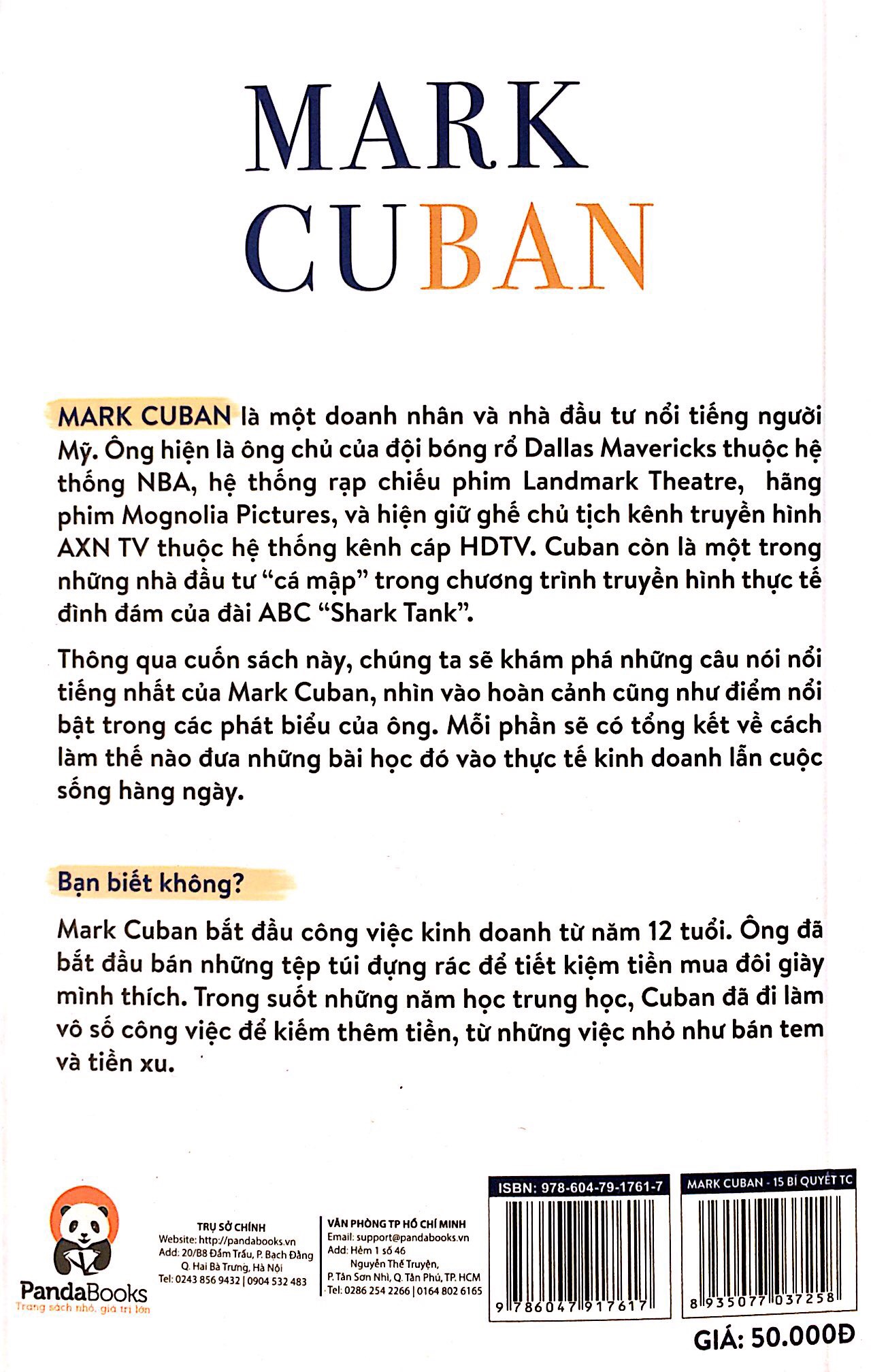 Mark Cuban - 15 Bí Quyết Thành Công Trong Cuộc Đời Và Sự Nghiệp Của Ông Trùm Kinh Doanh Mang Tinh Thần Thể Thao PDF