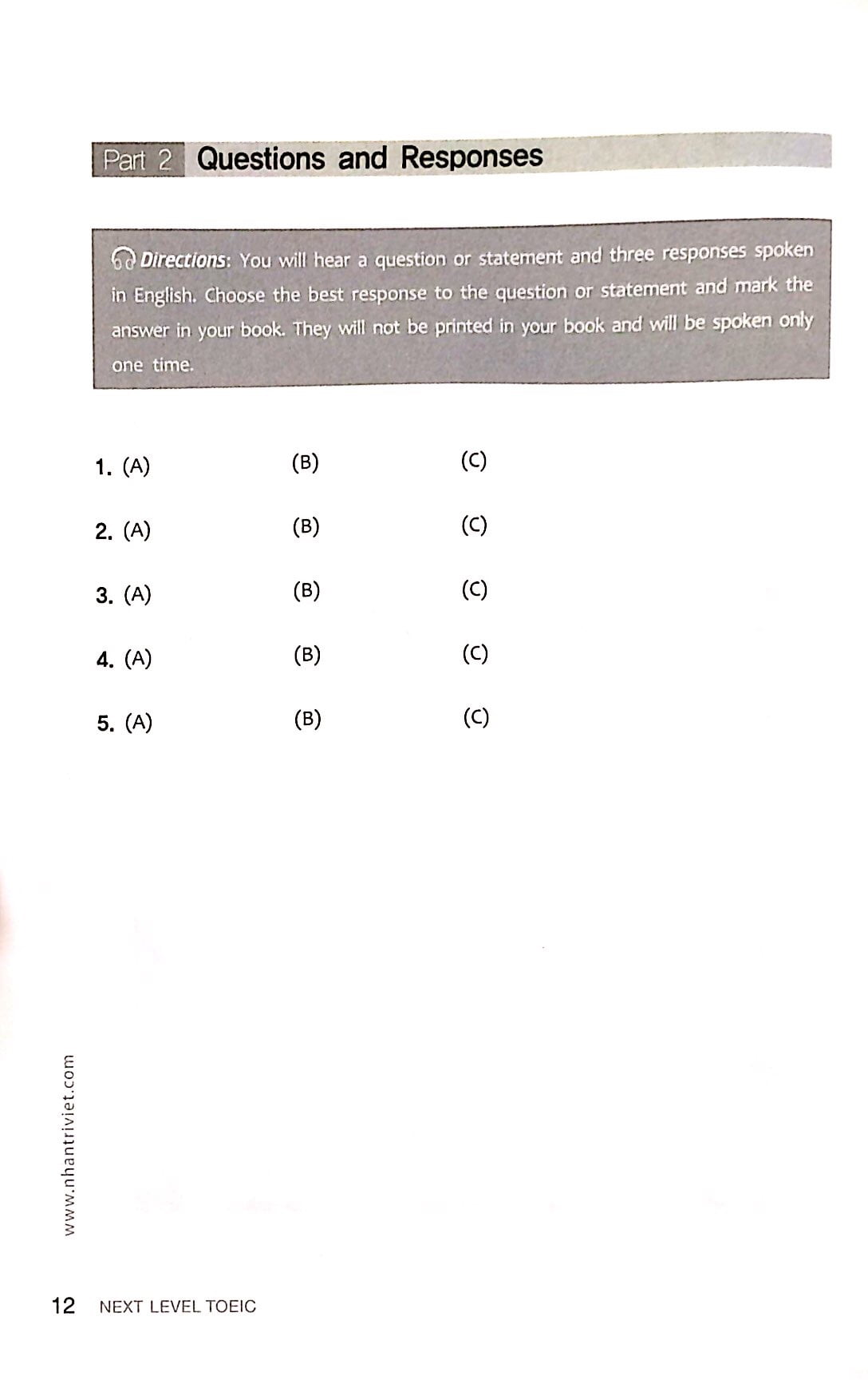 Next Level Toeic - Intermediate Toeic Skill-Building Guidebook - Kèm CD PDF