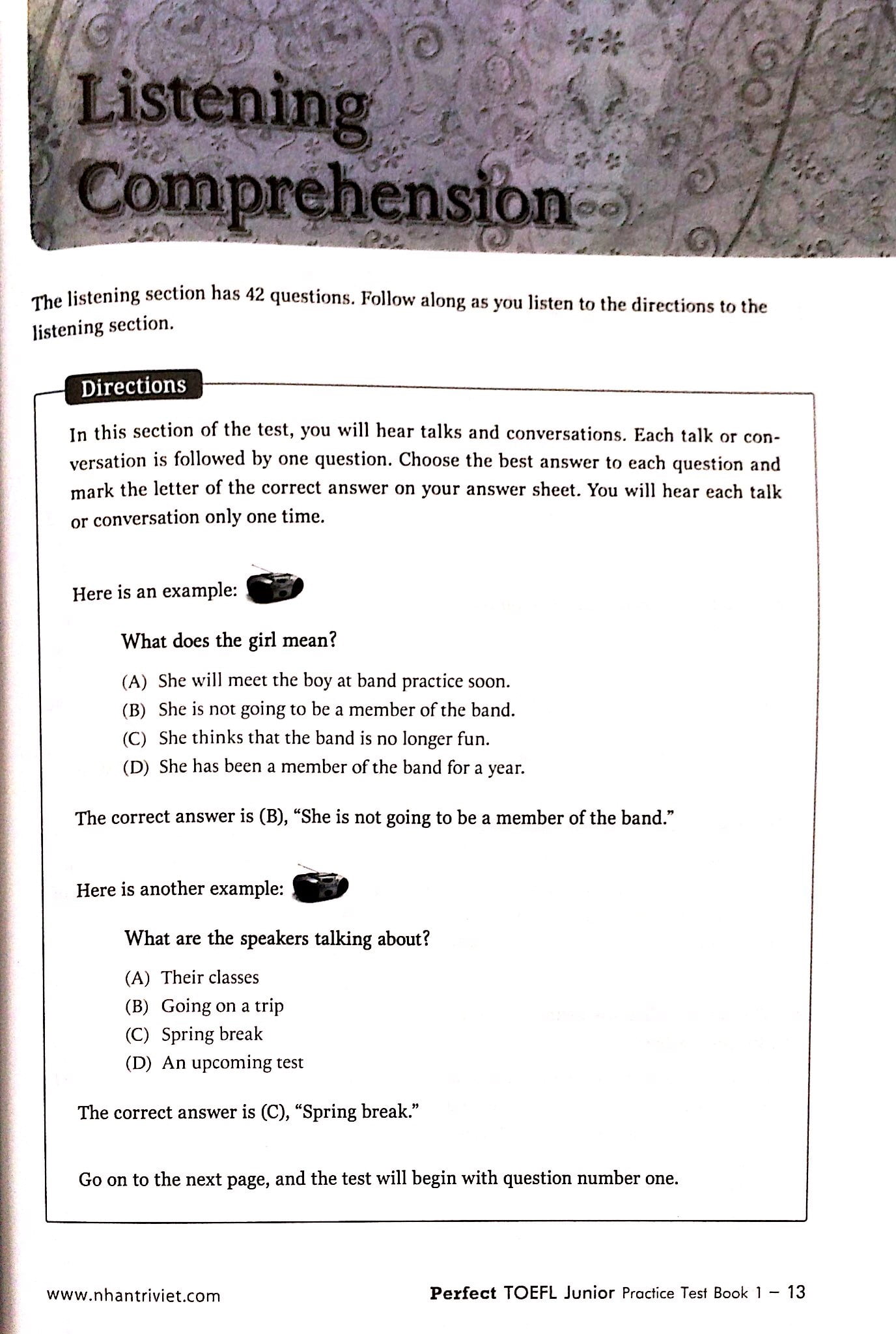Perfect TOEFL Junior_Practice Test_Book 1 CD PDF