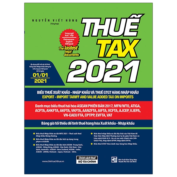 Thuế TAX 2021 - Biểu Thuế Xuất Khẩu - Nhập Khẩu Và Thuế GTGT Hàng Nhập Khẩu Song Ngữ Anh - Việt PDF