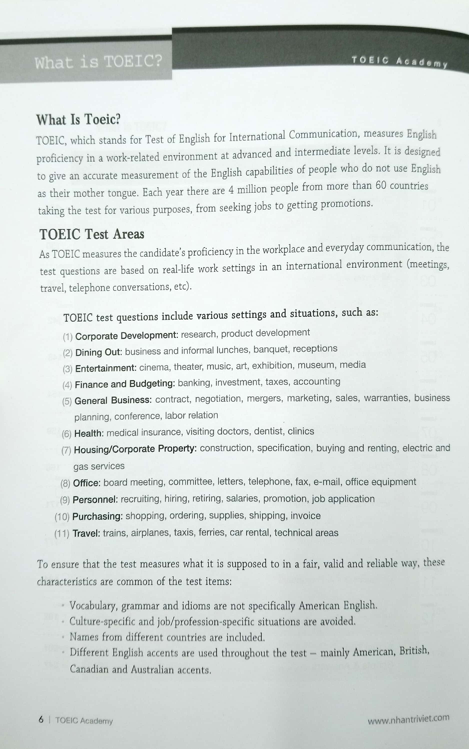 TOEIC Academy Kèm CD PDF