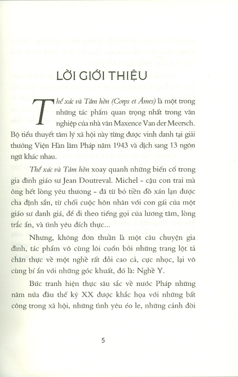 Thể Xác Và Tâm Hồn - Tập 1 PDF