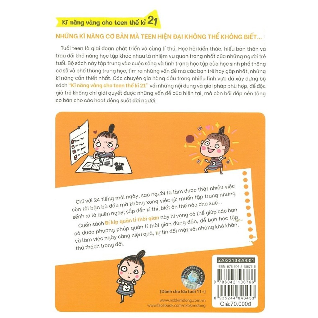 Kĩ Năng Vàng Cho Teen Thế Kỉ 21 - Bí Kíp Quản Lí Thời Gian PDF