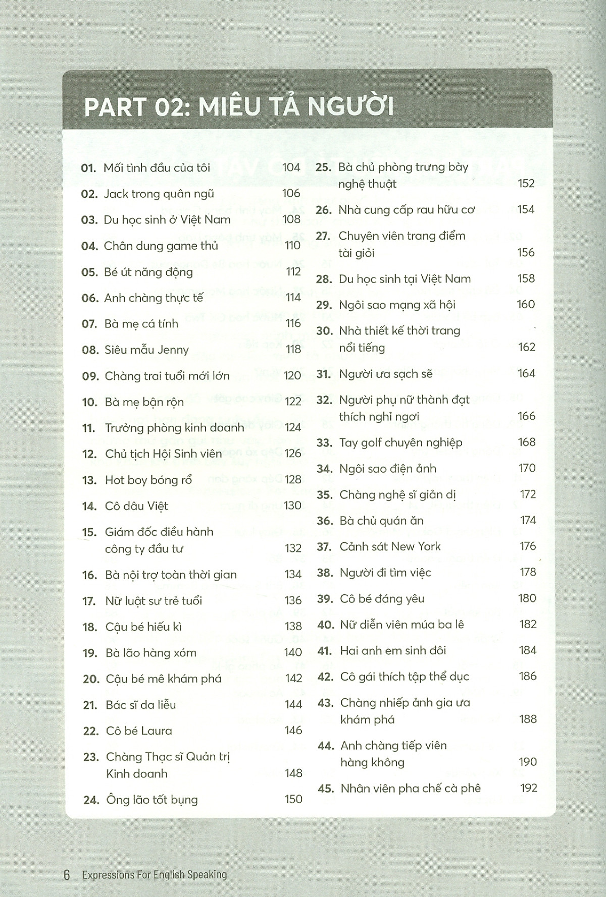 Expressions For English Speaking - 1 Ngày 5 Cụm 6 Từ - 100 Chủ Đề Về Đời Sống PDF